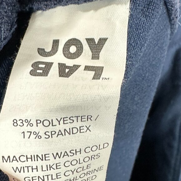 Joy Lab Pants Womens Large Blue Coquette Core Ankle Tie Yoga Waistband Pocket - Picture 9 of 9